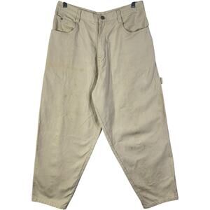 Vintage Men's Carpenter Pants Beige 34.5x27.5